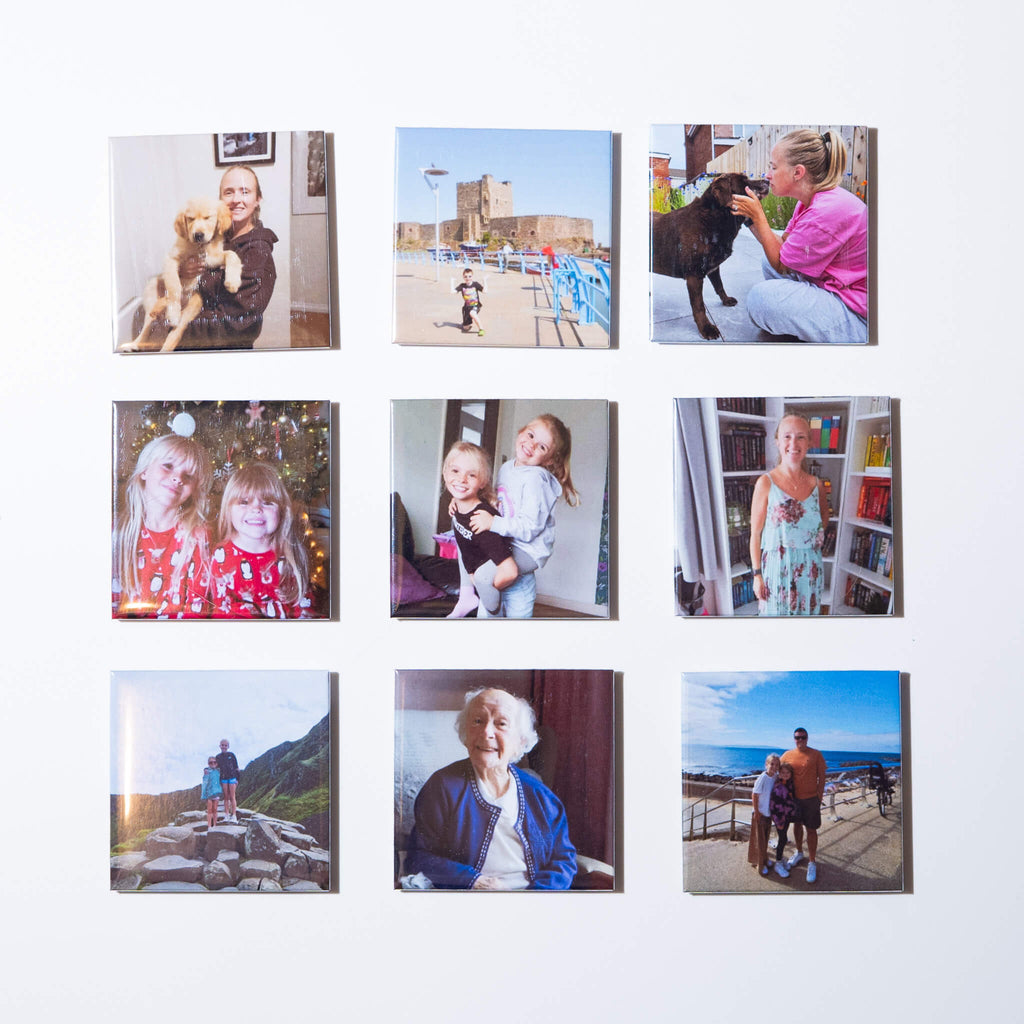 Set of 9 - Personalised Photo Magnets