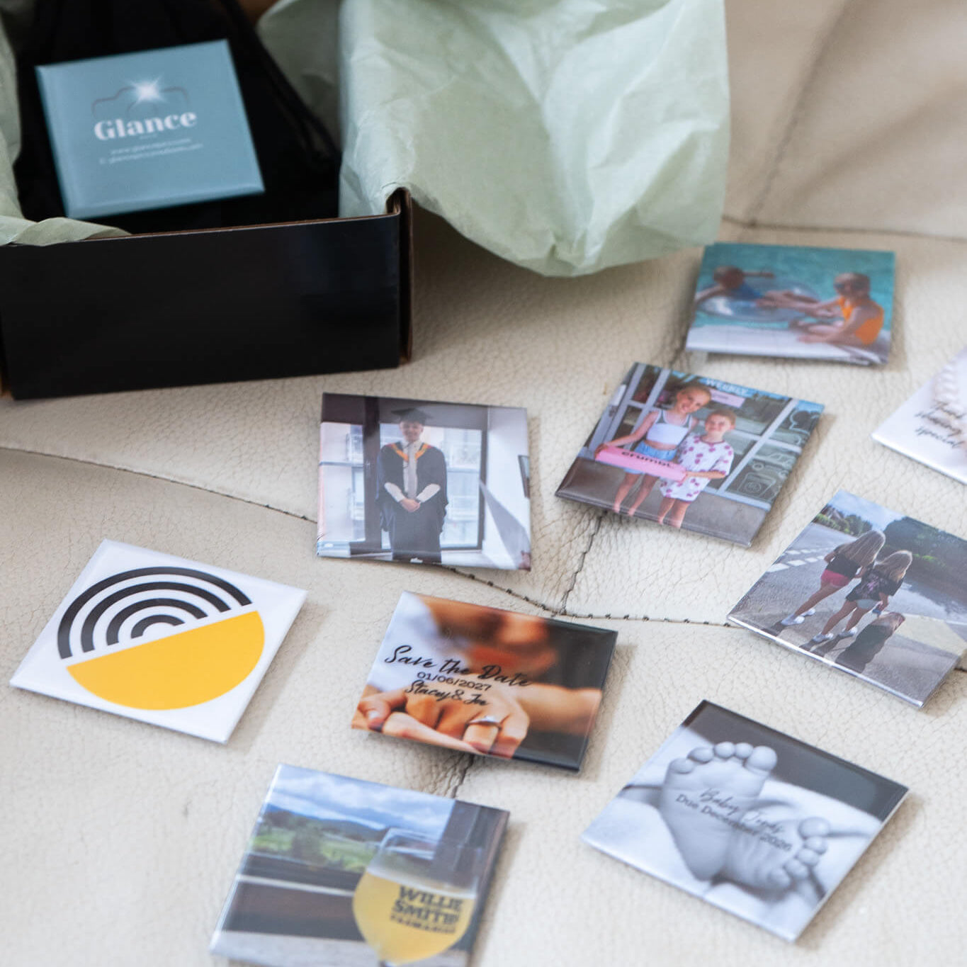 Set of 6 - Personalised Photo Magnets