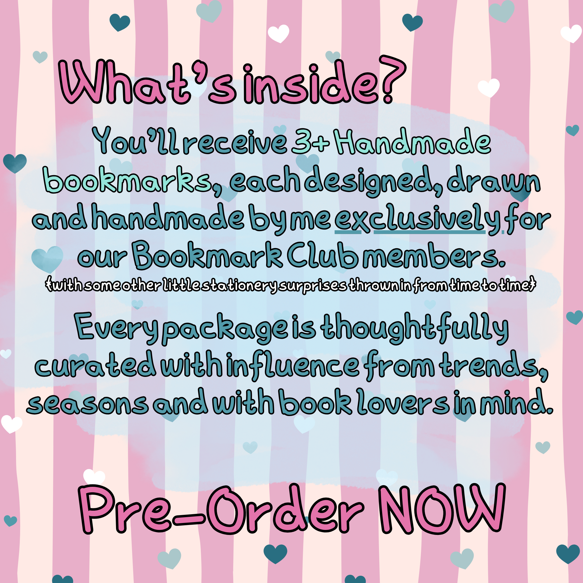 Exclusive Monthly Bookmark Club - *August Edition*