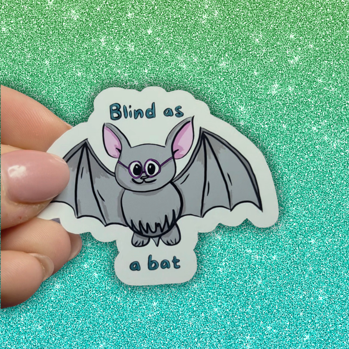 Large Sticker - Blind as a Bat