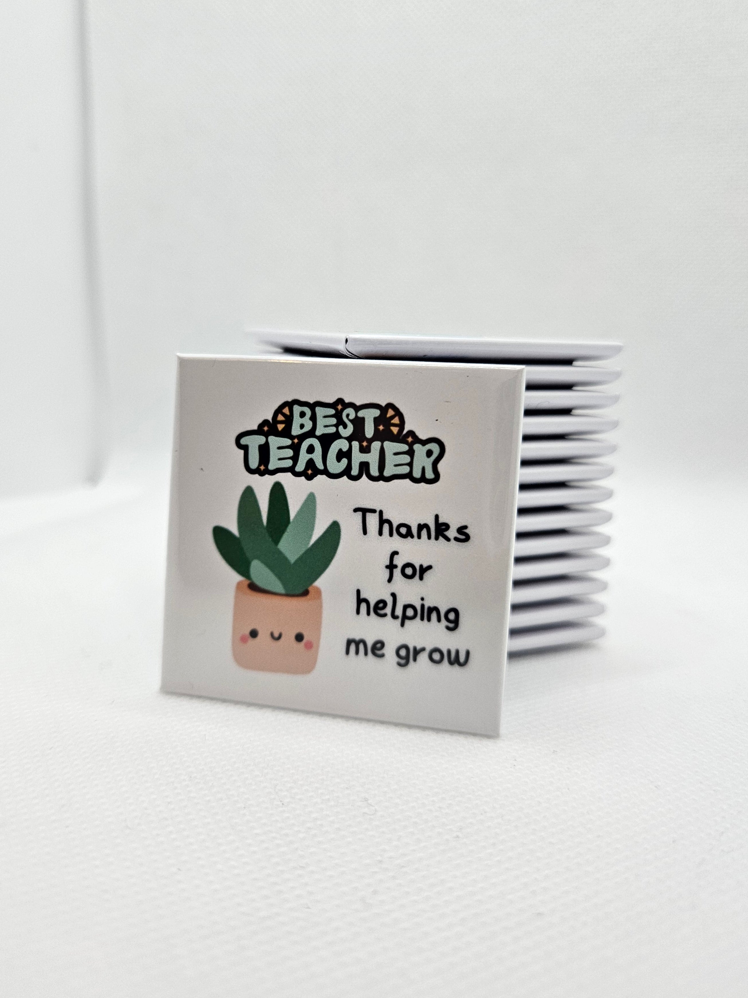 a little cartoon plant with words thanks for helping me grow